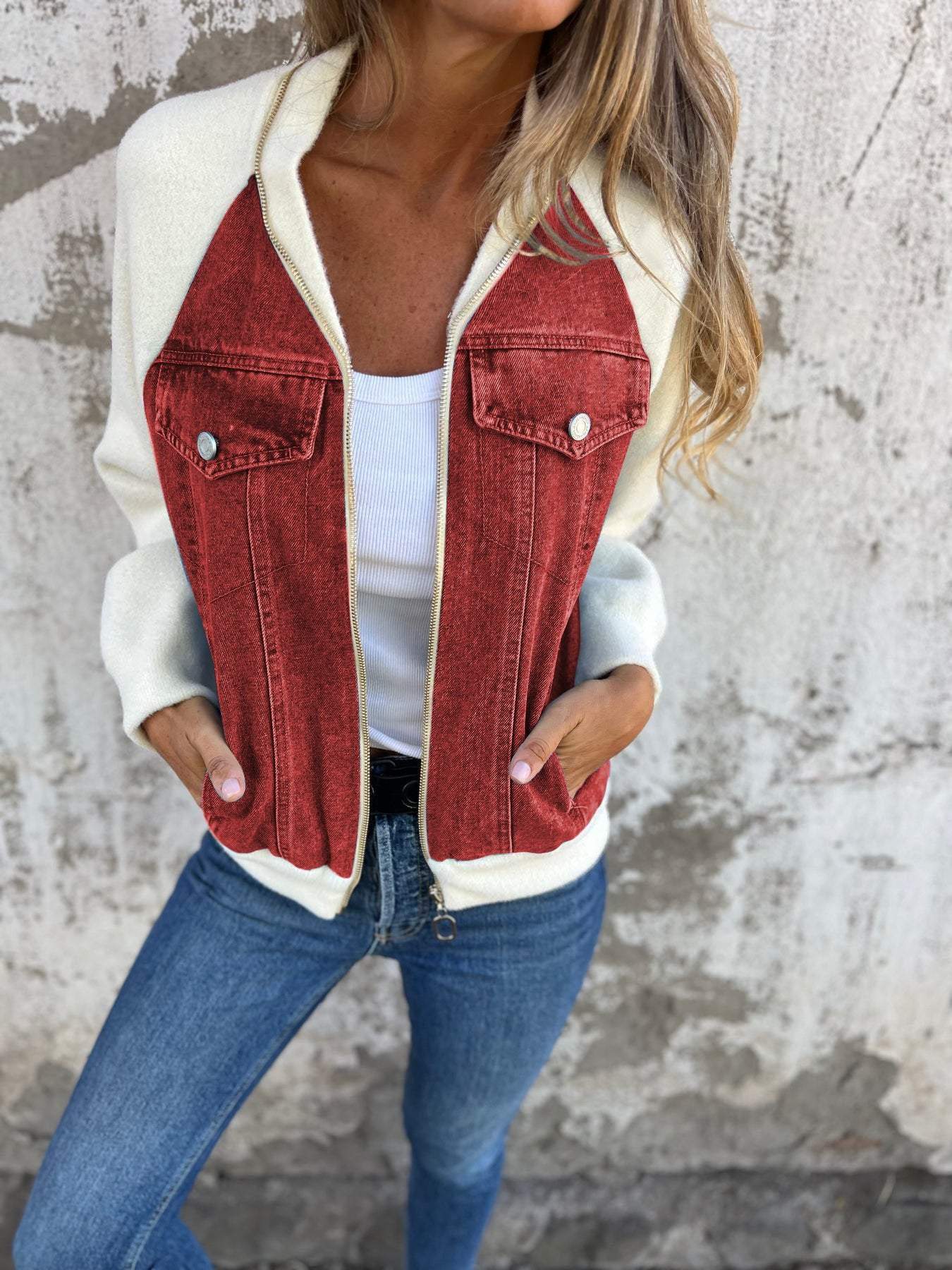 Stilvolle Damen Denim jacke - Image 5