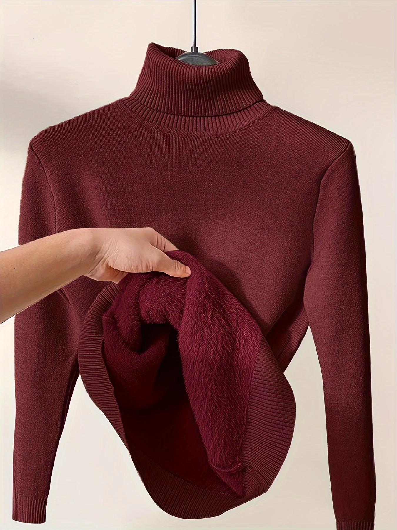 Stilvolle Damen Rollkragenpullover - Image 8