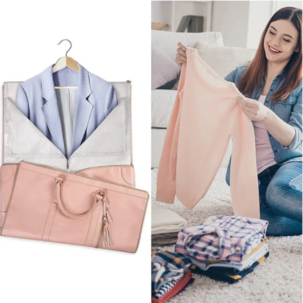 Stilvolle, faltbare Reisetasche für Damen aus wasserdichtem PU-Leder - Image 3