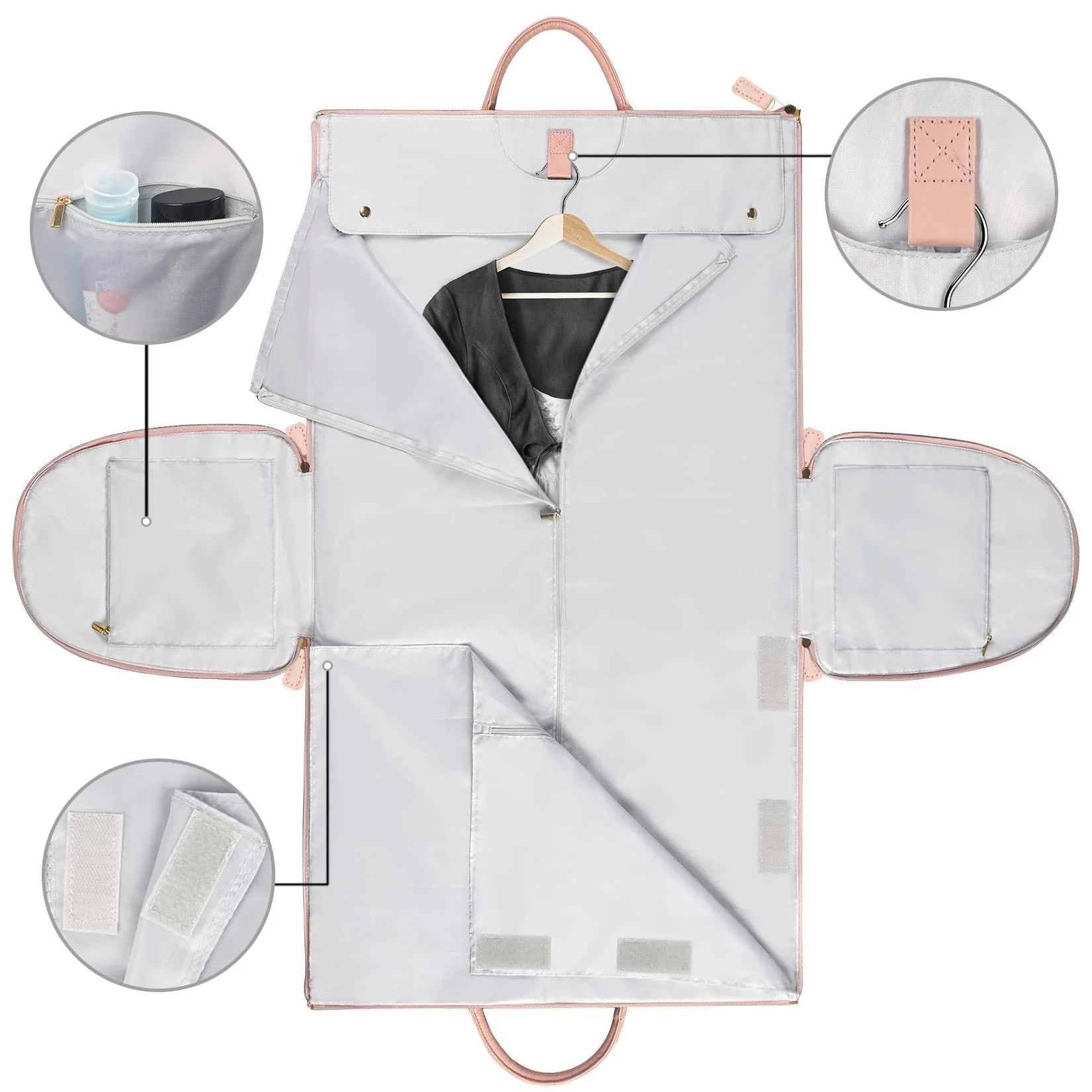 Stilvolle, faltbare Reisetasche für Damen aus wasserdichtem PU-Leder - Image 5