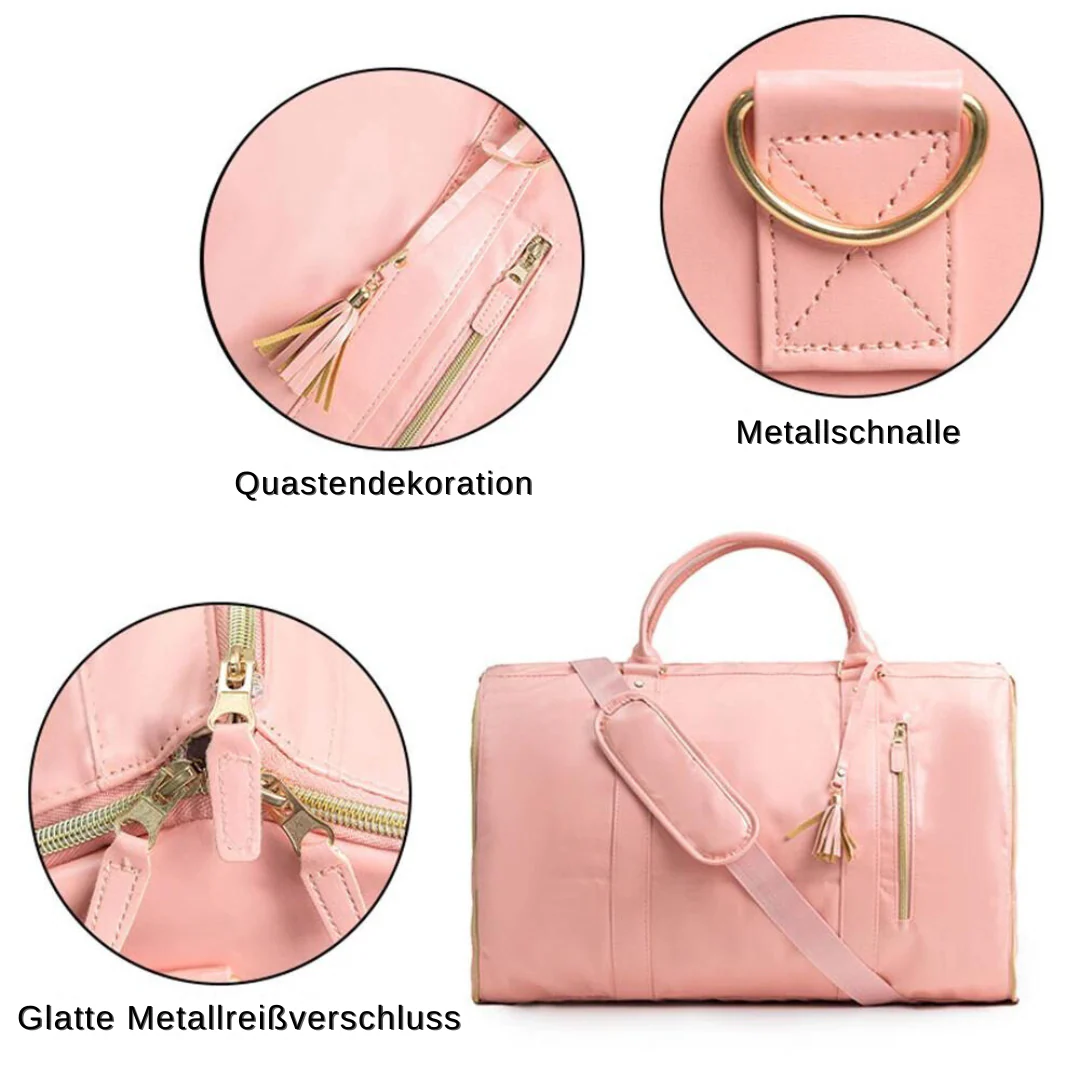 Stilvolle, faltbare Reisetasche für Damen aus wasserdichtem PU-Leder - Image 7