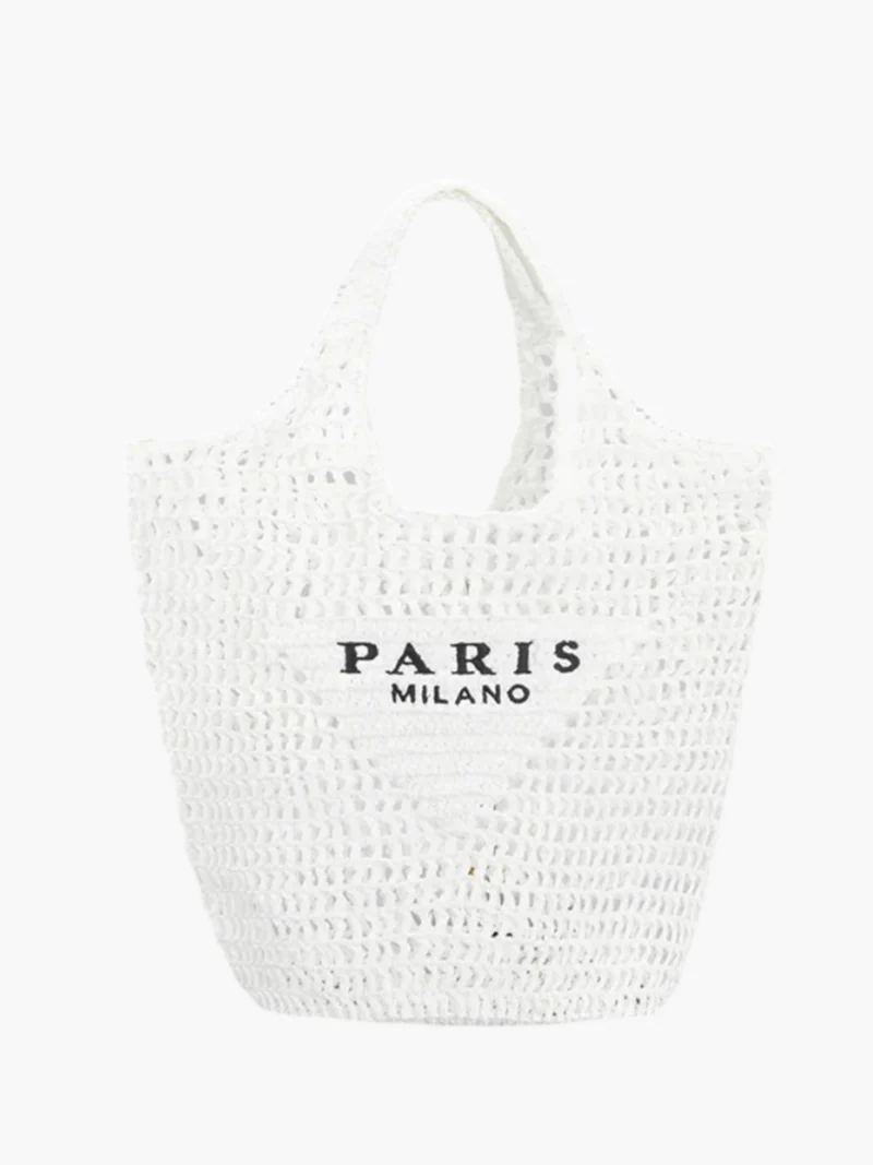 Stilvolle Strandtasche für Damen, handgefertigt aus Stroh im Boho-Stil - Image 7