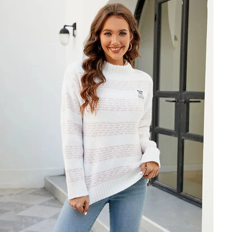 Streifen-Punkt-Pullover - Image 3