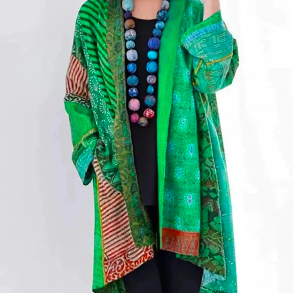 Strickjacke Damen Bunt Vintage Look | Locker Leicht - Image 4