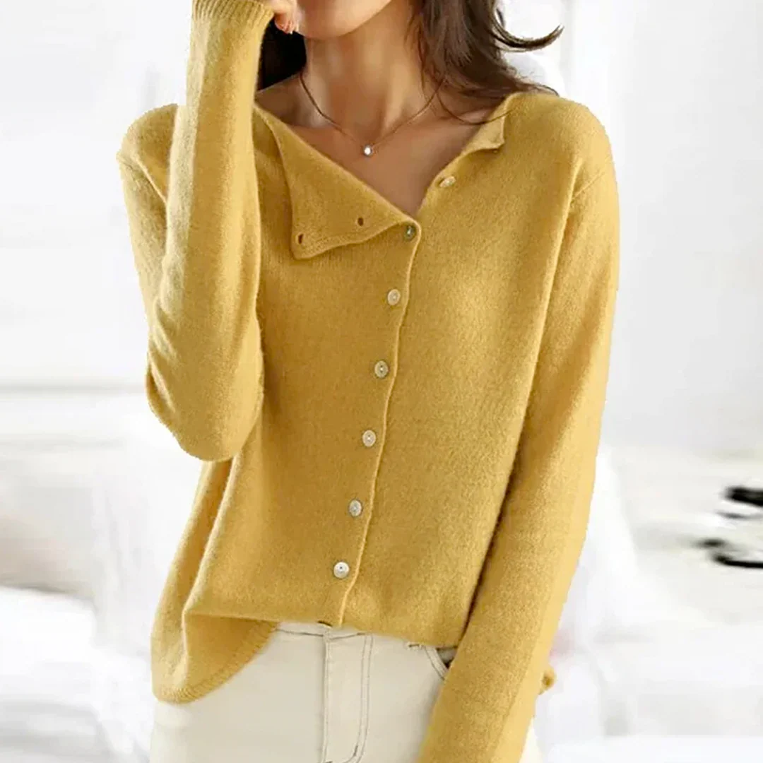 Strickjacke Damen Knopfleiste Langarm | Klassisch Leicht - Image 4