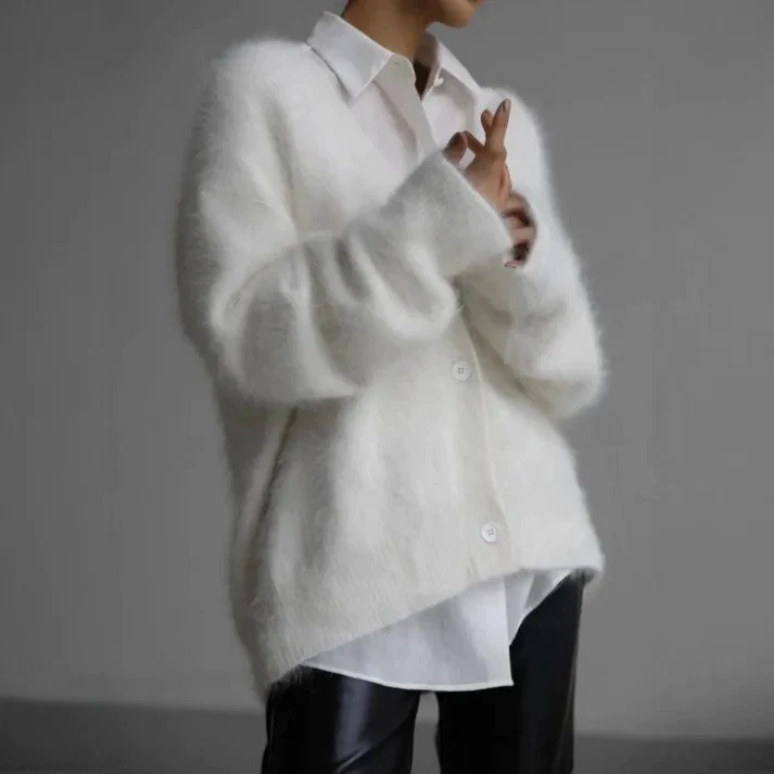 Strickjacke Damen Weich V-Ausschnitt | Elegant Locker - Image 3