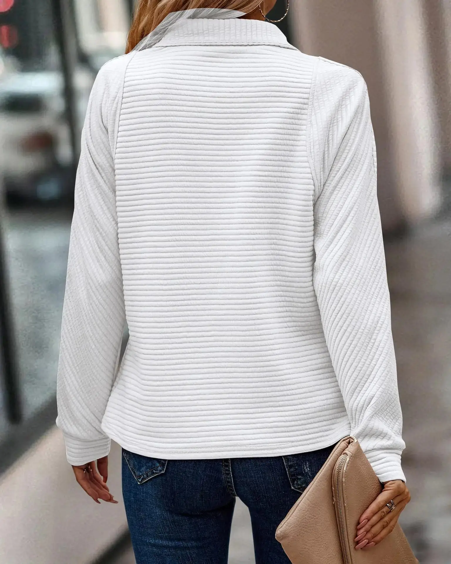 Strickpullover mit Troyerkragen für Damen - Image 5