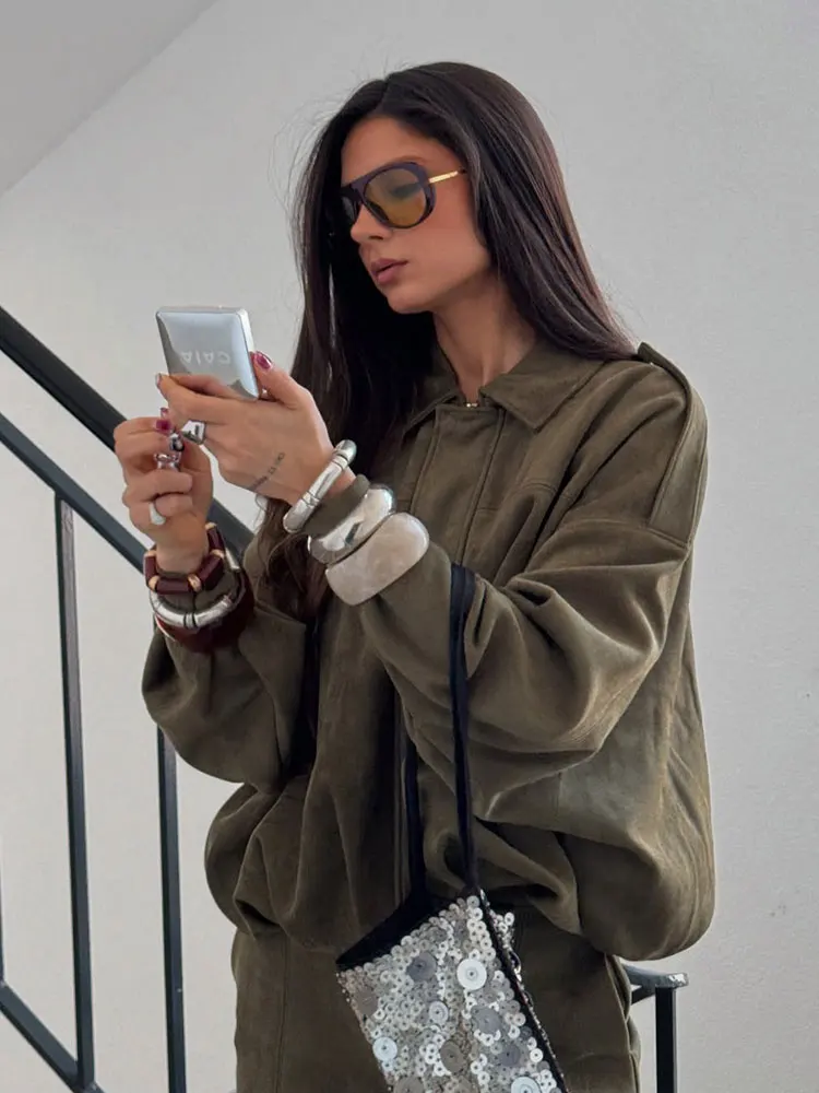 Stylische Übergangsjacke für Damen | Grün - Image 3