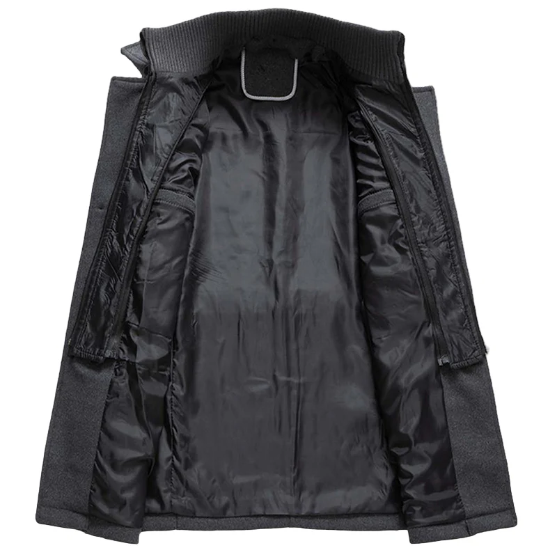 Stylischer Herrenmantel mit langen Ärmeln, ideal für den Winter und die Übergangszeit - Image 2