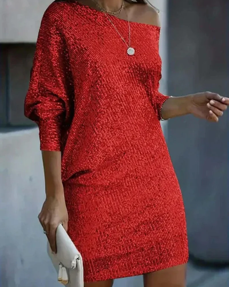 Stylisches Pailletten Partykleid für Damen | Mini - Image 2