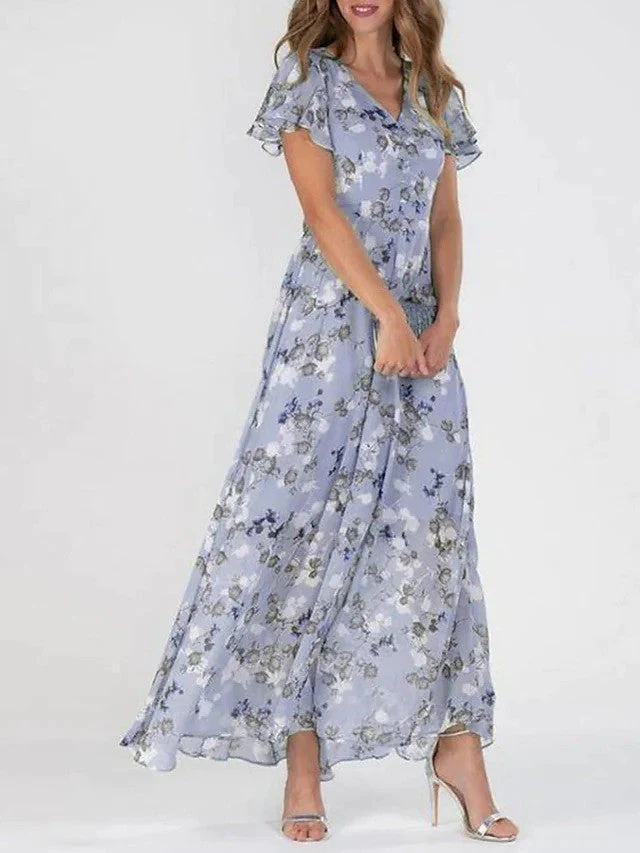 Summer - Elegantes und lässiges Blumenkleid für Frauen