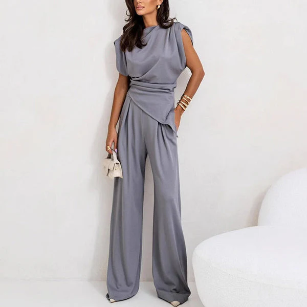 SUNA - ELEGANTES ZWEITEILER-SET IN UNIFARBE - Image 3