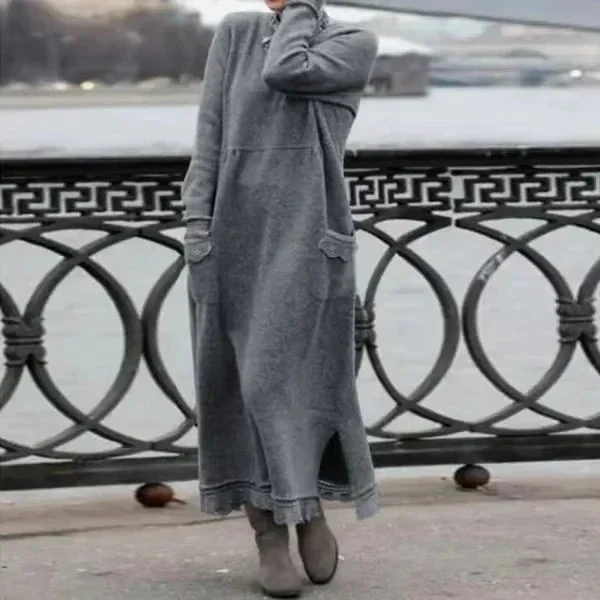 SVEA - LANGES STRICKKLEID IM LOCKEREN SCHNITT - Image 3