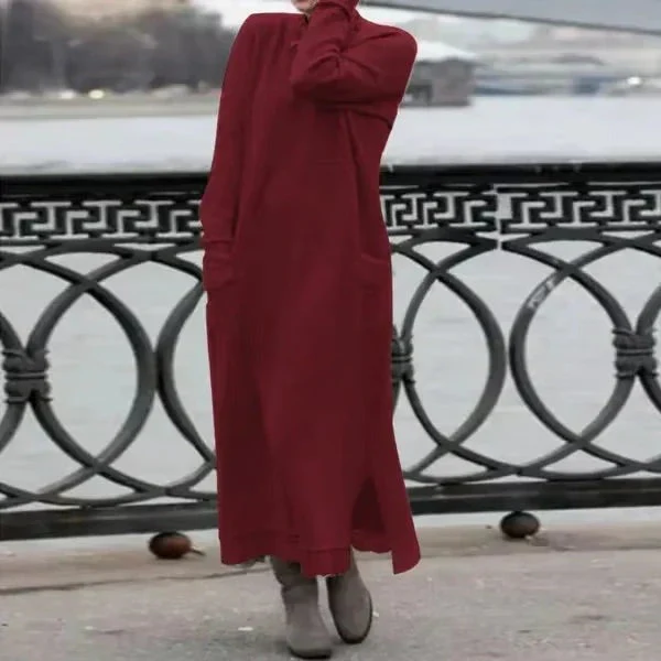 SVEA - LANGES STRICKKLEID IM LOCKEREN SCHNITT - Image 5