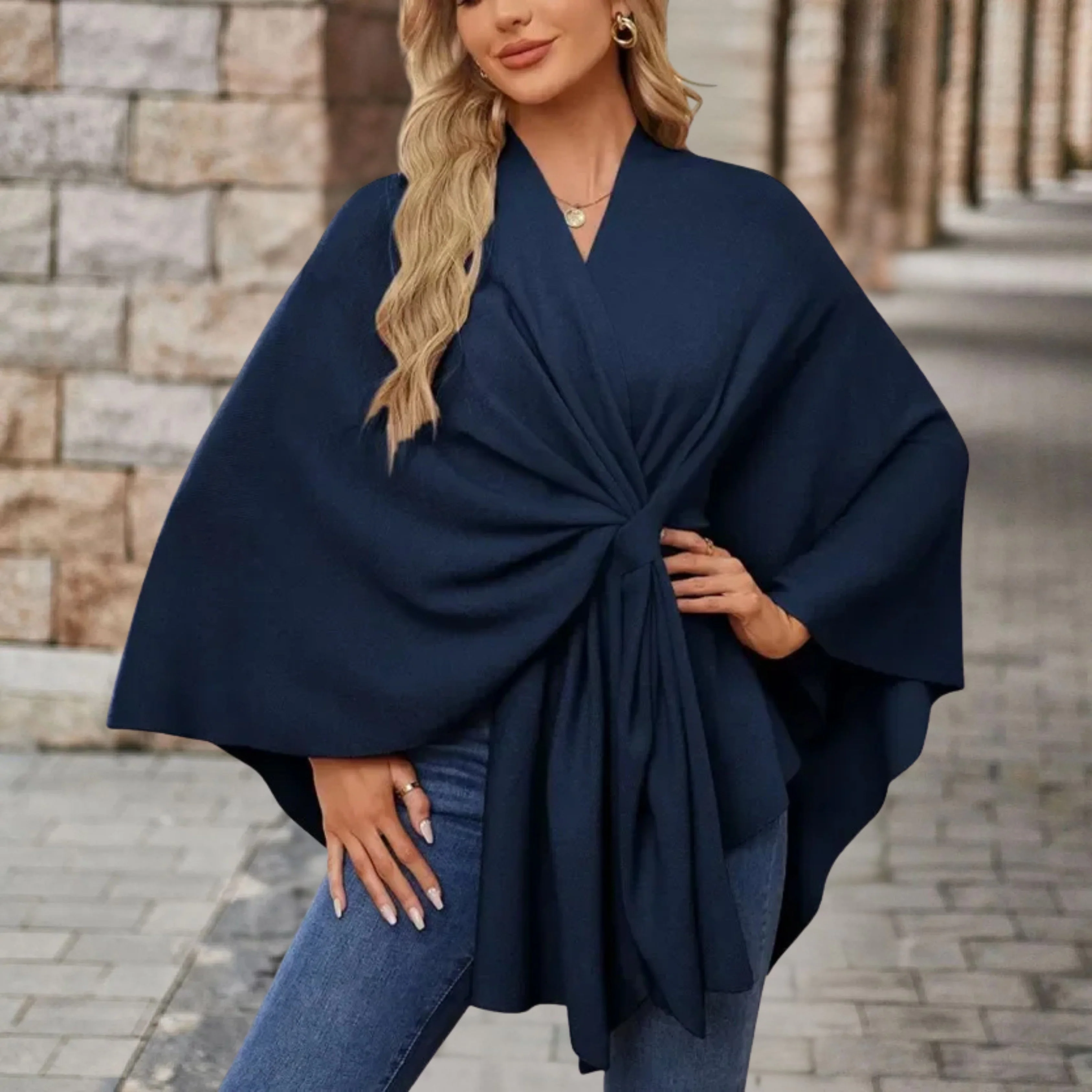 Sylora™ - Eleganter Warmer Poncho - Image 10