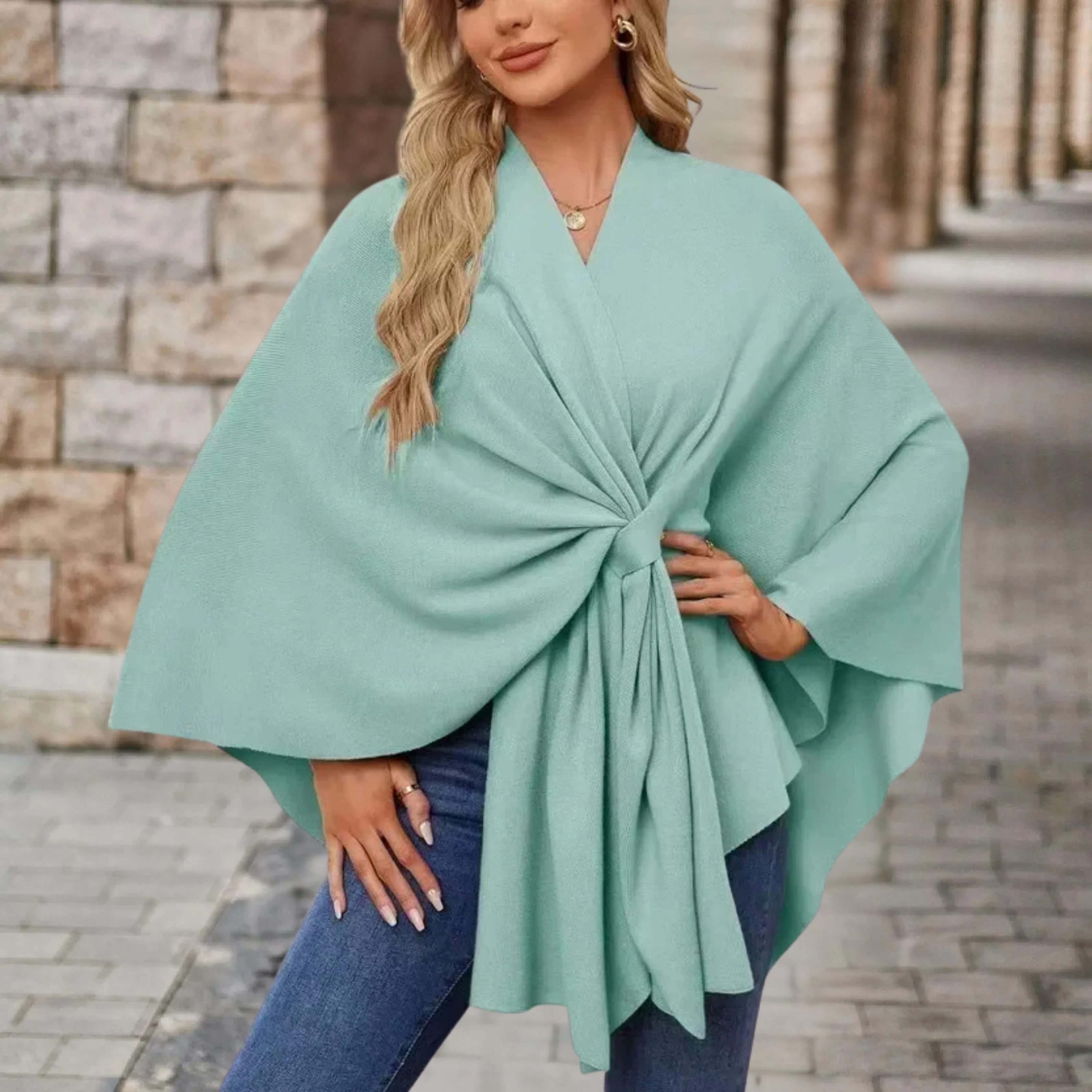 Sylora™ - Eleganter Warmer Poncho - Image 11