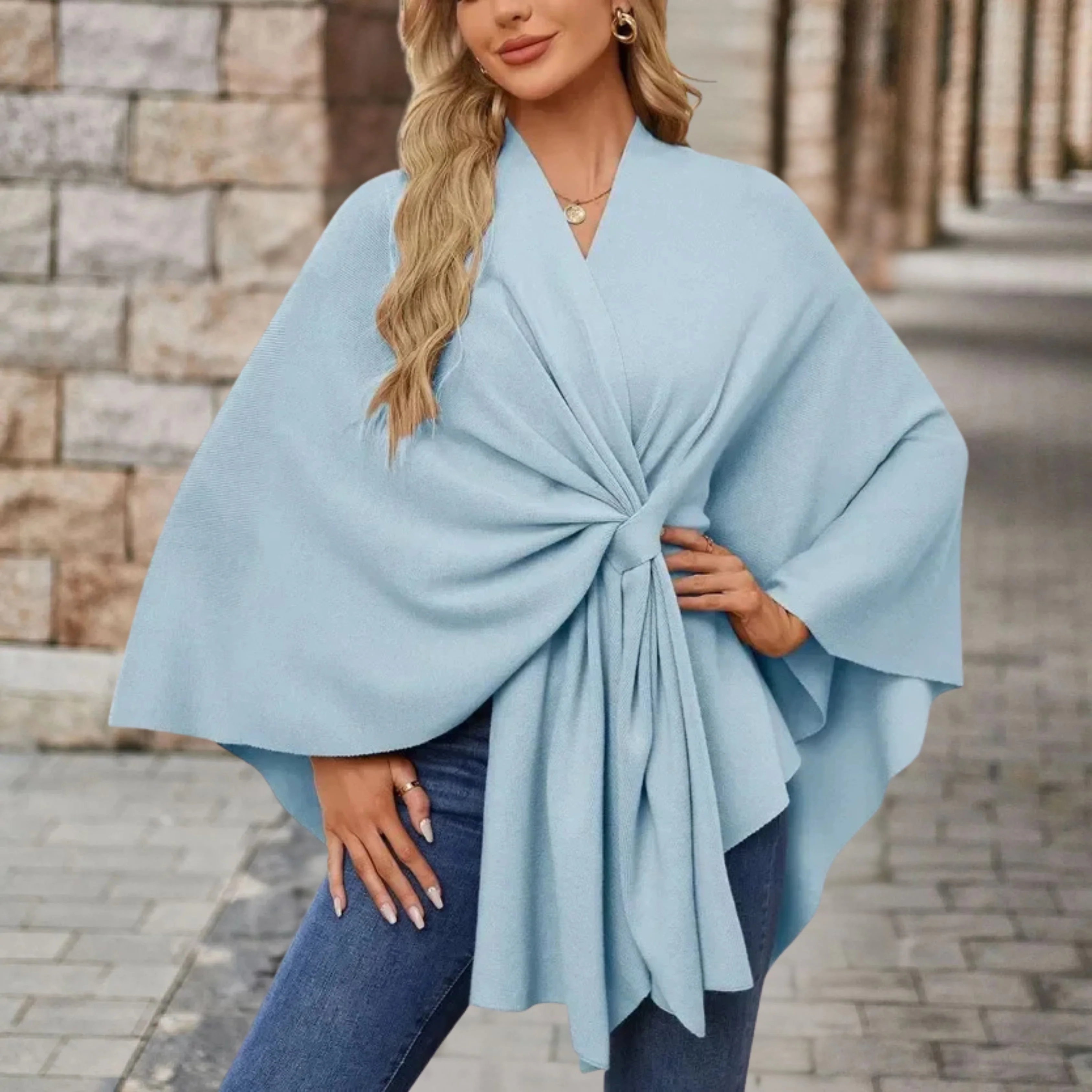 Sylora™ - Eleganter Warmer Poncho - Image 3