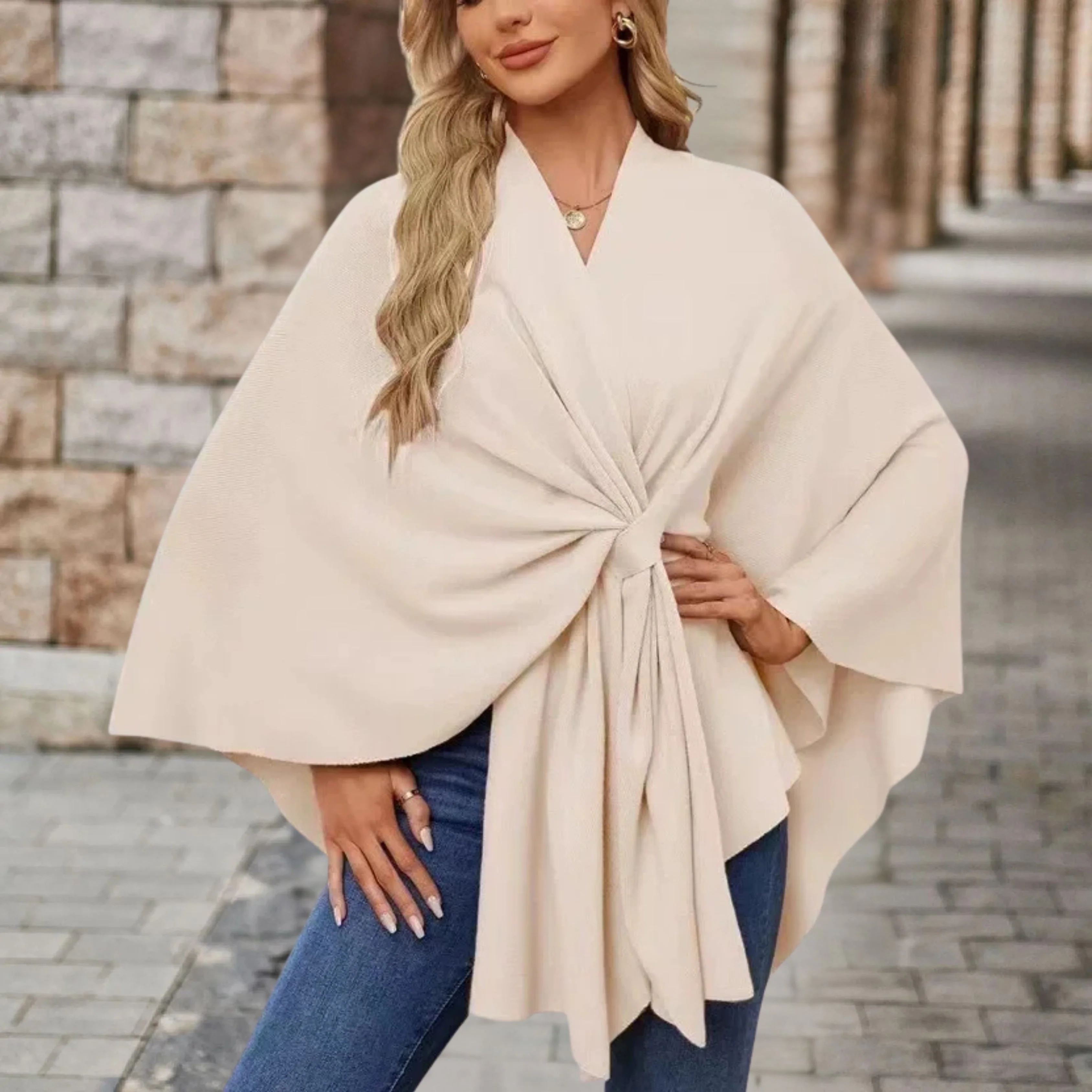 Sylora™ - Eleganter Warmer Poncho - Image 6