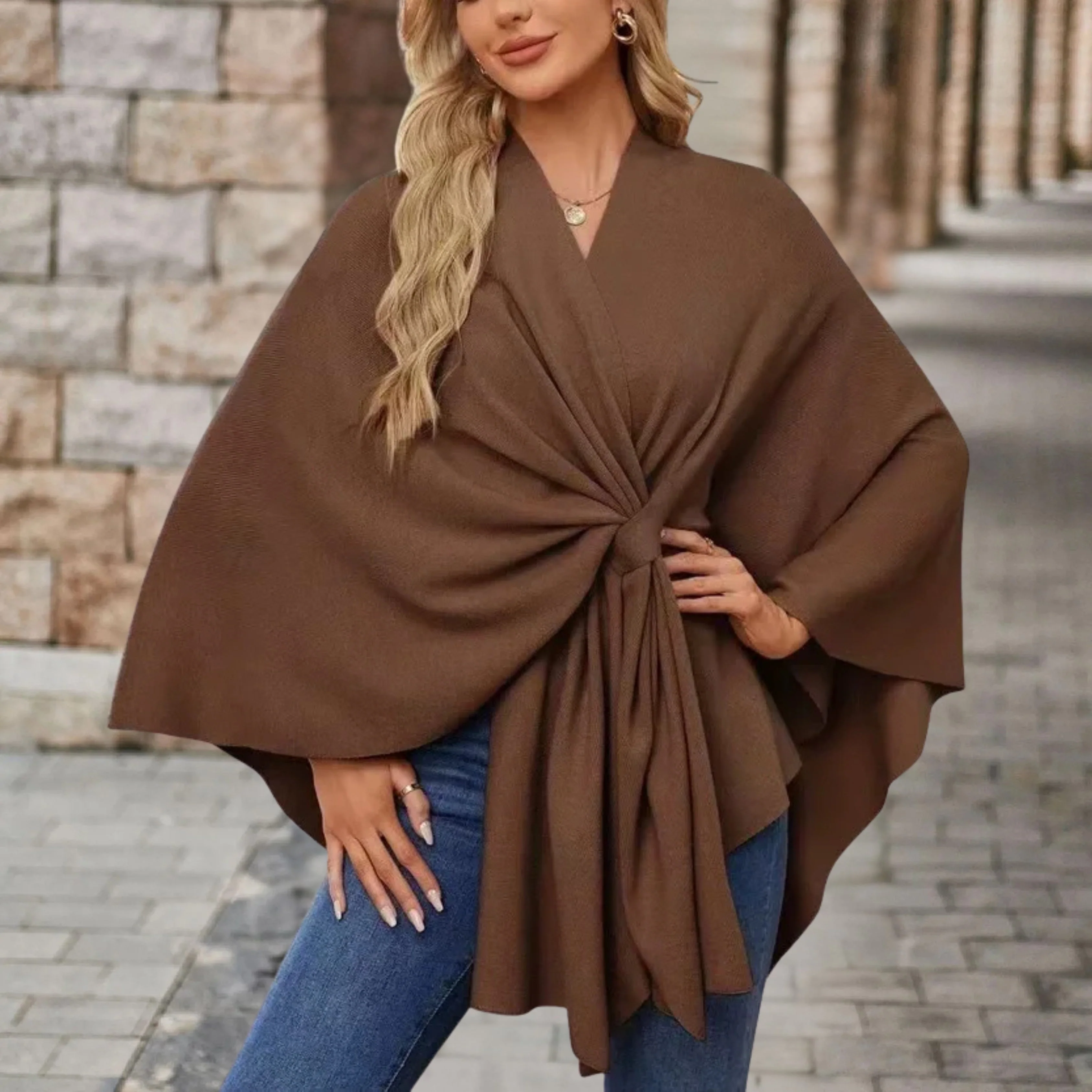 Sylora™ - Eleganter Warmer Poncho - Image 8