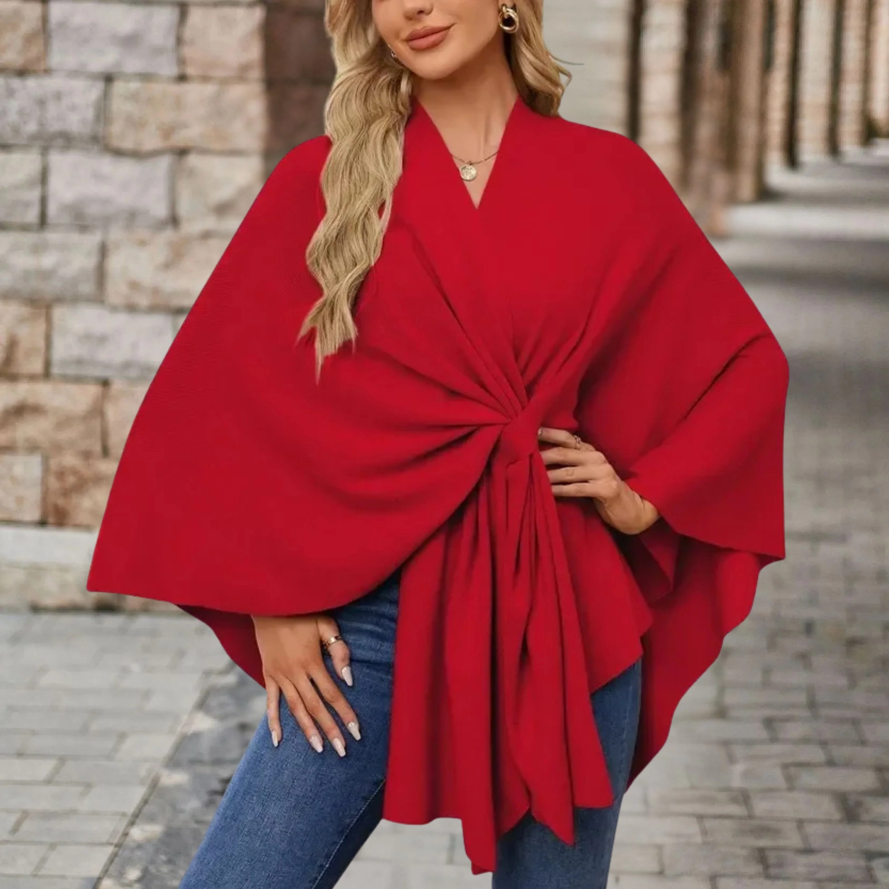 Sylora™ - Eleganter Warmer Poncho - Image 9