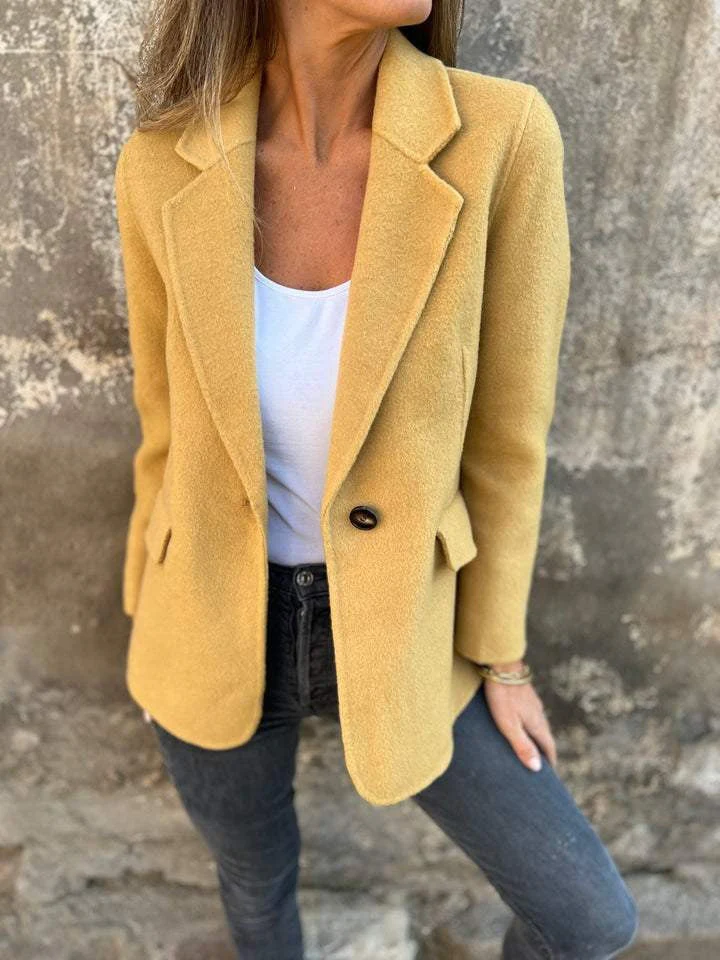 SYLVIA - BLAZER AUS WOLLE MIT REVERS - Image 5