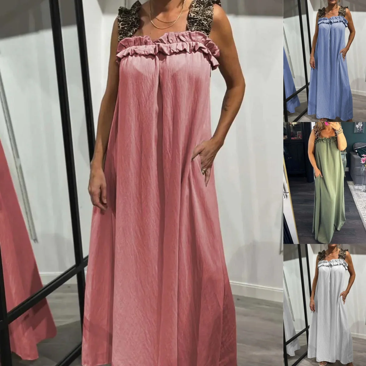 Tabea | Lässiges ärmelloses Kleid mit Taschen - Image 2