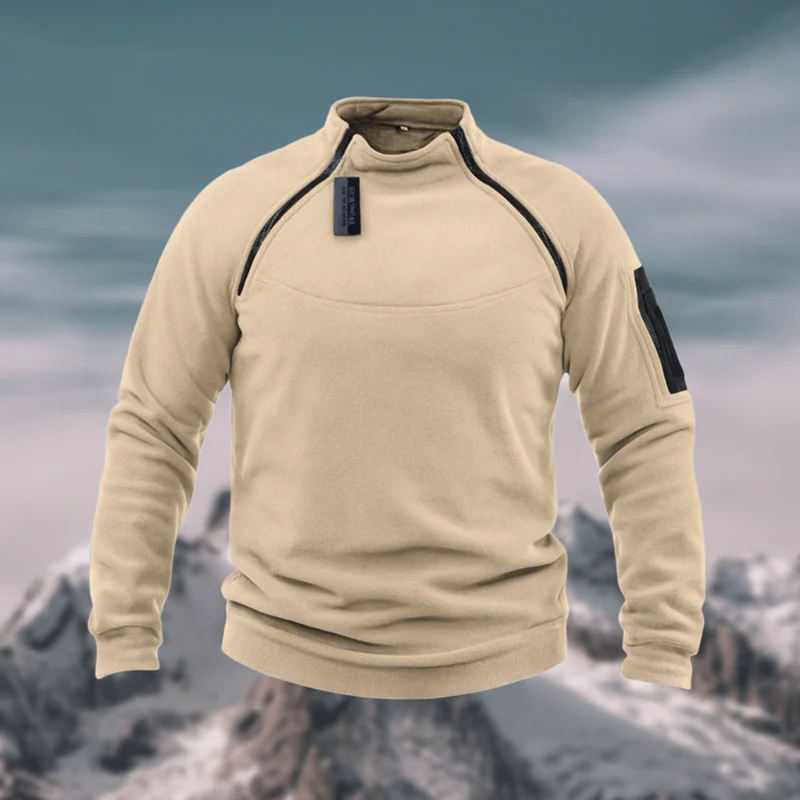 Taktischer Herren-Fleecepullover mit Taschen – vielseitig einsetzbar für Outdoor-Aktivitäten - Image 2