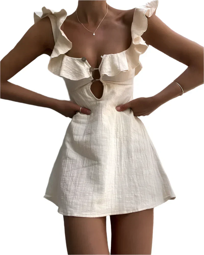Taylor - Lässiges Kleid mit verspielten Rüschen - Image 5