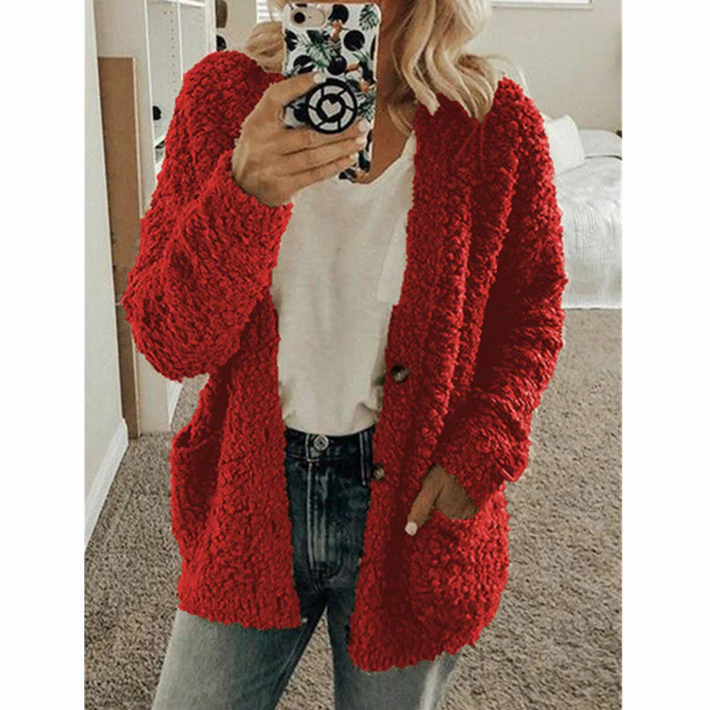 Teddy Damen Fleecejacke Mit Kapuze | Flauschiger Wintermantel - Image 3