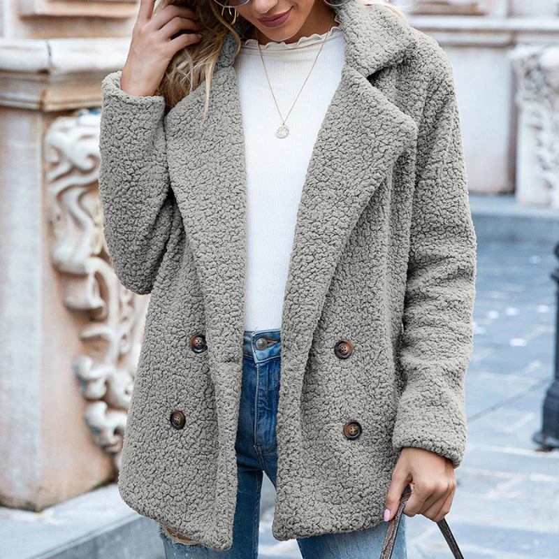 Teddy Damen Mantel Kurz | Elegant Lässig - Image 5