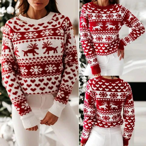Teni - warmer weihnachtspulli für frauen
