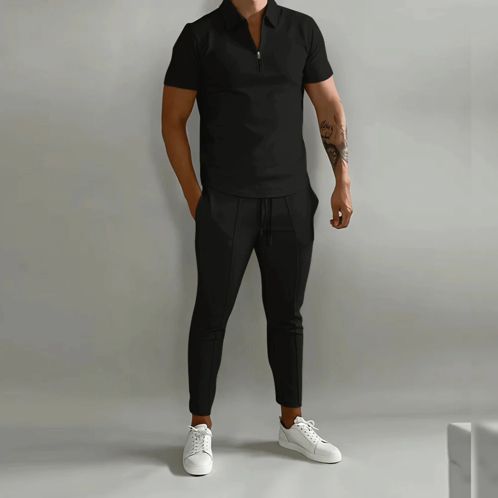 Thanos | Schlanke Passform Komfort Herren Jogginganzug Set - Image 4