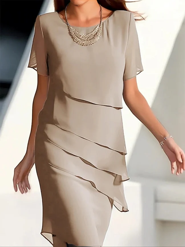 Thema™ – Damen Midi-Kleid mit Eleganten Overlays - Image 10
