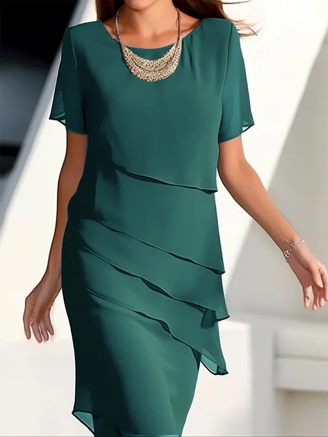 Thema™ – Damen Midi-Kleid mit Eleganten Overlays - Image 8