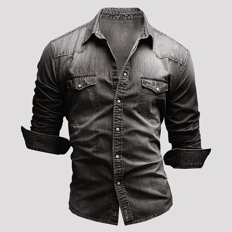 THIJN - TAILLIERTES JEANSHEMD - Image 8