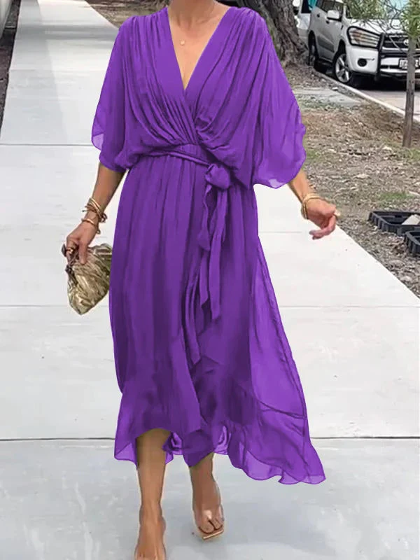 Thyra - Elegantes Kleid mit V-Ausschnitt - Image 10