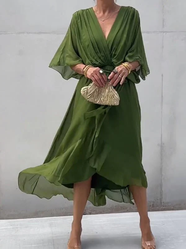 Thyra - Elegantes Kleid mit V-Ausschnitt - Image 2