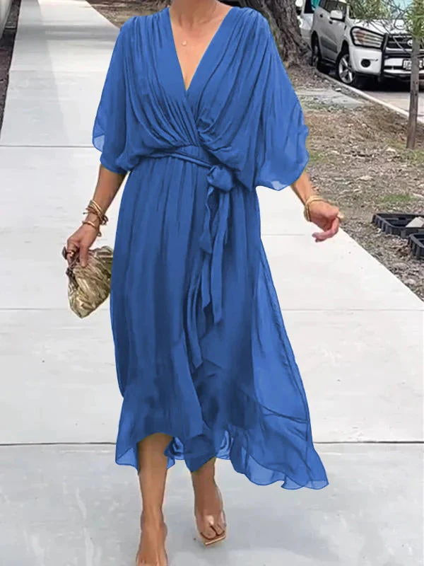 Thyra - Elegantes Kleid mit V-Ausschnitt - Image 9