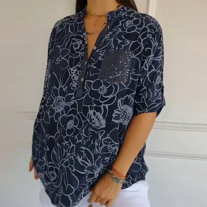 TILDA - LOCKERE BEDRUCKTE BLUSE - Image 4