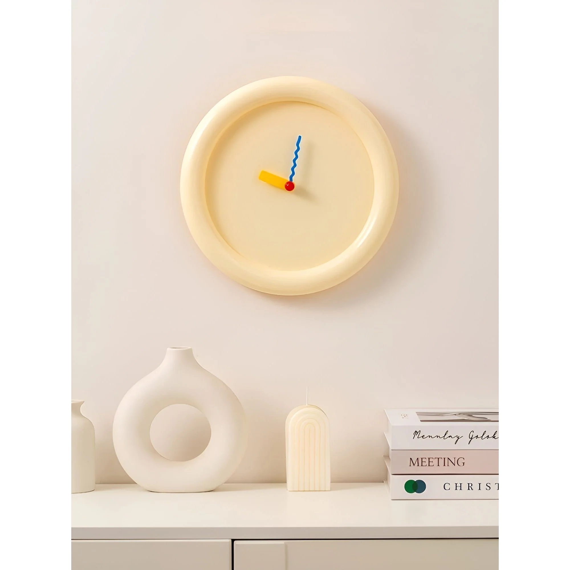 TimePop – Buntes geometrisches Wanduhren im Memphis-Stil mit mutigem künstlerischem Design - Image 4