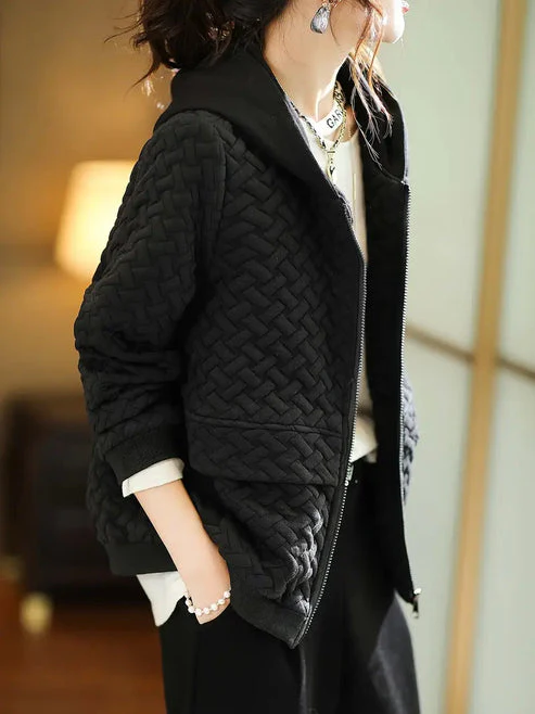 TINE - GEPOLSTERTE KAPUZEN-SWEATSHIRTJACKE - Image 10