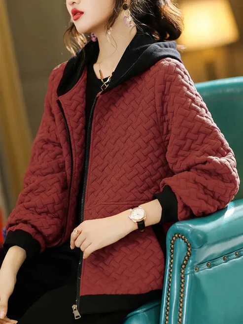 TINE - GEPOLSTERTE KAPUZEN-SWEATSHIRTJACKE - Image 4