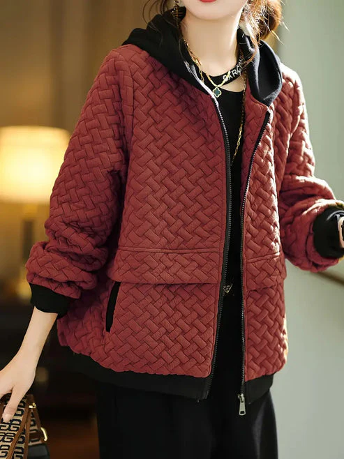 TINE - GEPOLSTERTE KAPUZEN-SWEATSHIRTJACKE - Image 5