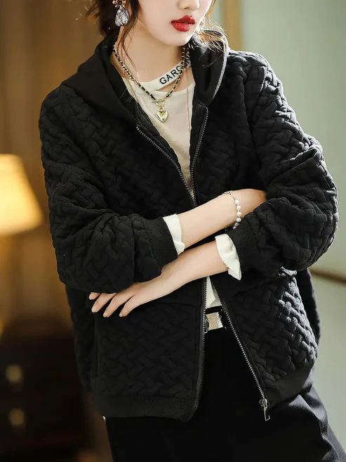 TINE - GEPOLSTERTE KAPUZEN-SWEATSHIRTJACKE - Image 6
