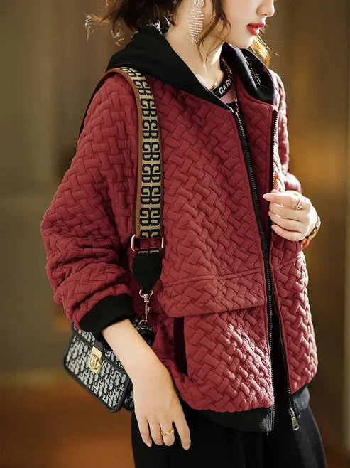 TINE - GEPOLSTERTE KAPUZEN-SWEATSHIRTJACKE - Image 9