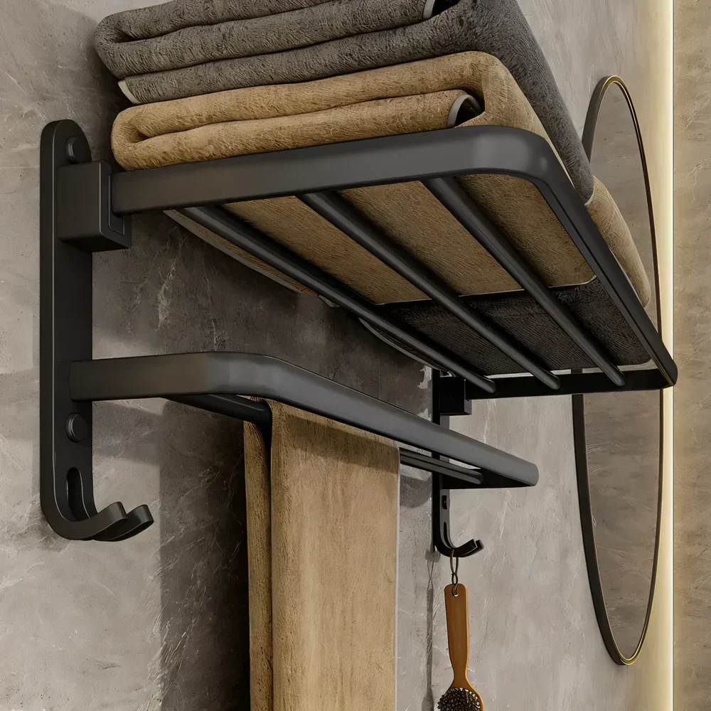 TowelFlex Wandmontierte Doppelhandtuchstange - Image 4