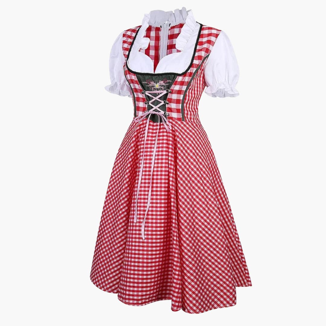 Traditionelles Dirndl kleid mit Schürze für Damen - Oktoberfest 2025 - Image 6
