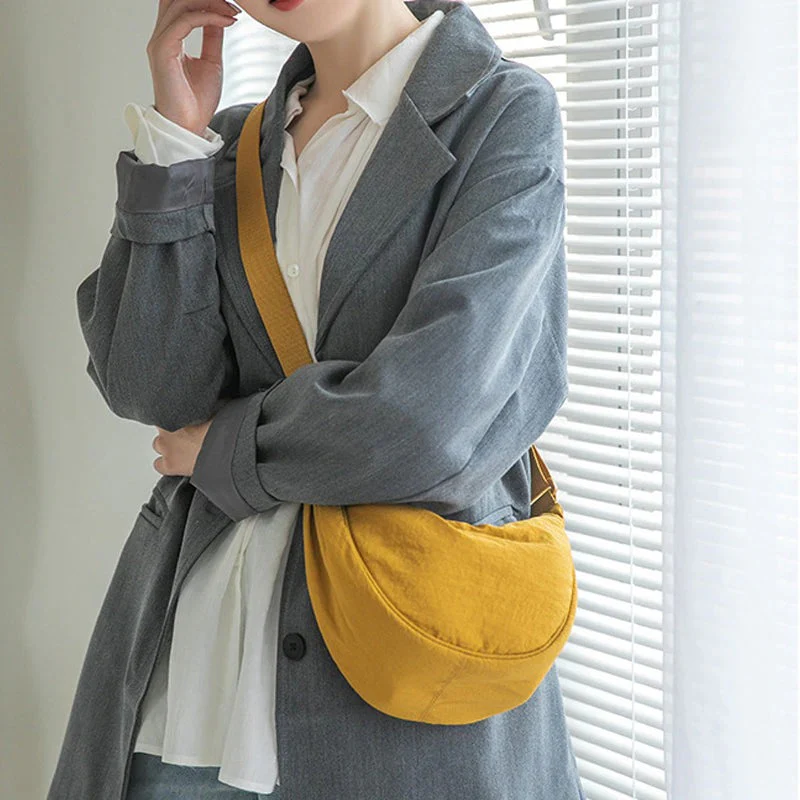 Trendige Halbmond-Crossbody-Tasche für Damen | Moderner