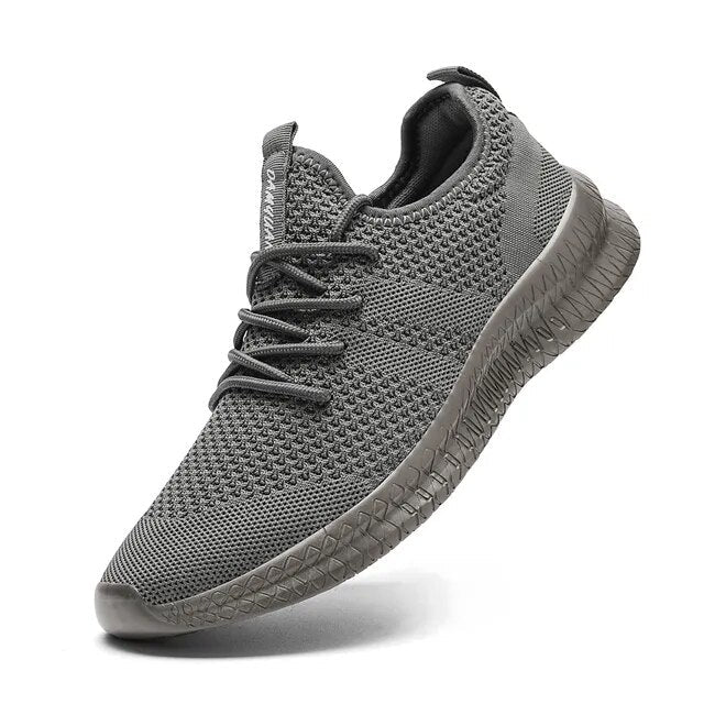 Trendy Atmungsaktive Lace Up Knit Sneakers - Image 10