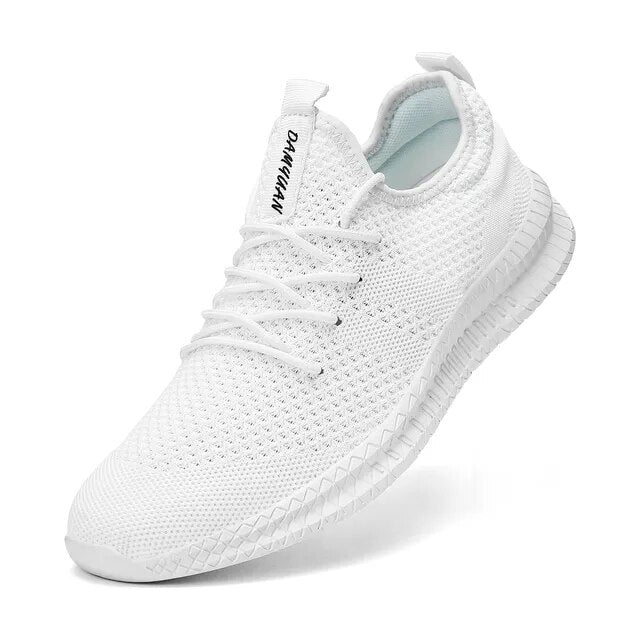 Trendy Atmungsaktive Lace Up Knit Sneakers - Image 12